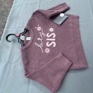 Gerber Purple Knit Sweater with Embroidery